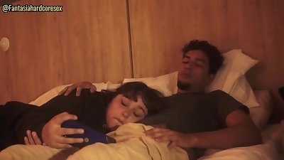 I was seeing Netflix with my stepsister and she lay down on my lap so I could put my stiffy in her mouth.