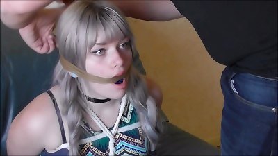 duo teen femmes as bondage abate