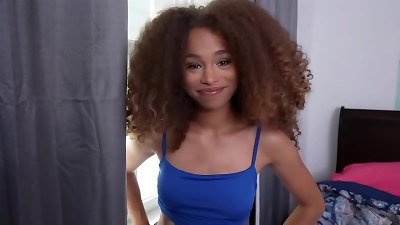 skinny Step sis With Afro Hair Cecilia Lion Gets Caught By Stepbrother For Sneaking Out - full video On PervFamily.Net