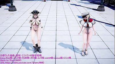 Kancolle MMD bismarck glaf Eleven rave doll